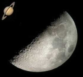 Moon from telescope